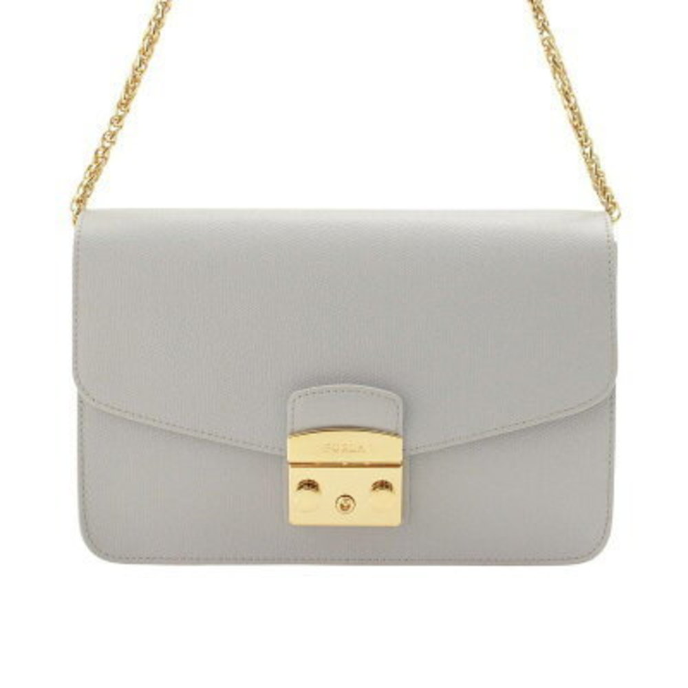 Furla Metropolis Chain Shoulder Bag Ice Blue